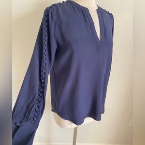 NWT Joie Abe Top Blue Long Sleeves Size Small